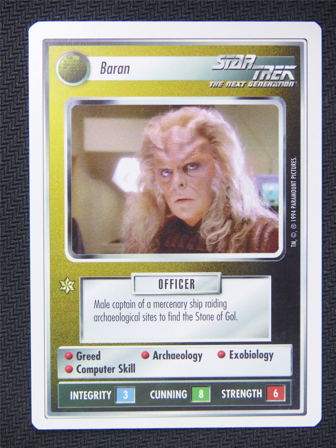 Boran White Border - Star Trek Next Gen Card #4PZ