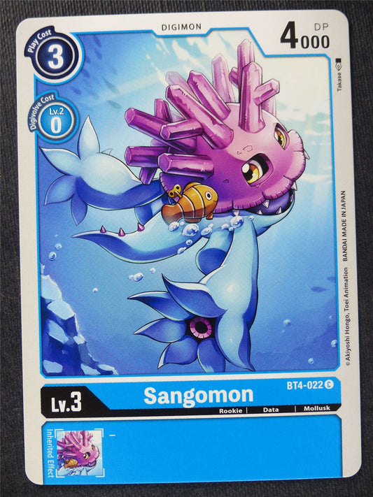 Sangomon BT4-022 C - Digimon Cards #108