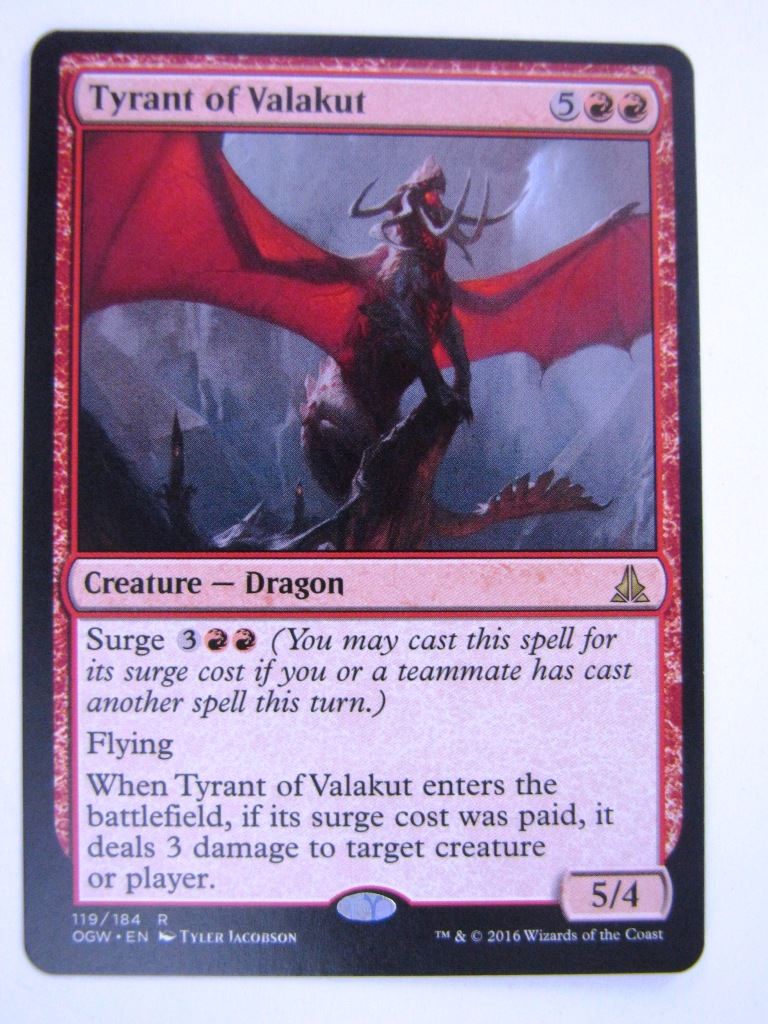 MTG Magic Cards: TYRANT OF VALAKUT # 4D59