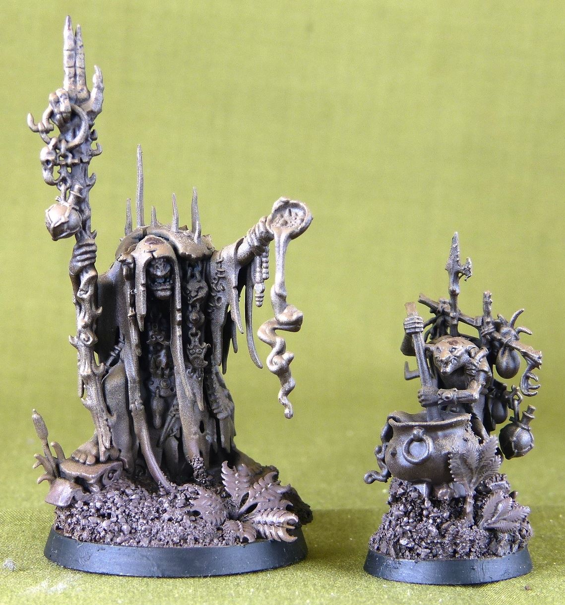 Swampcalla Shaman And Pot-Grot - Orruk Warclans - Warhammer AoS 40k #HR