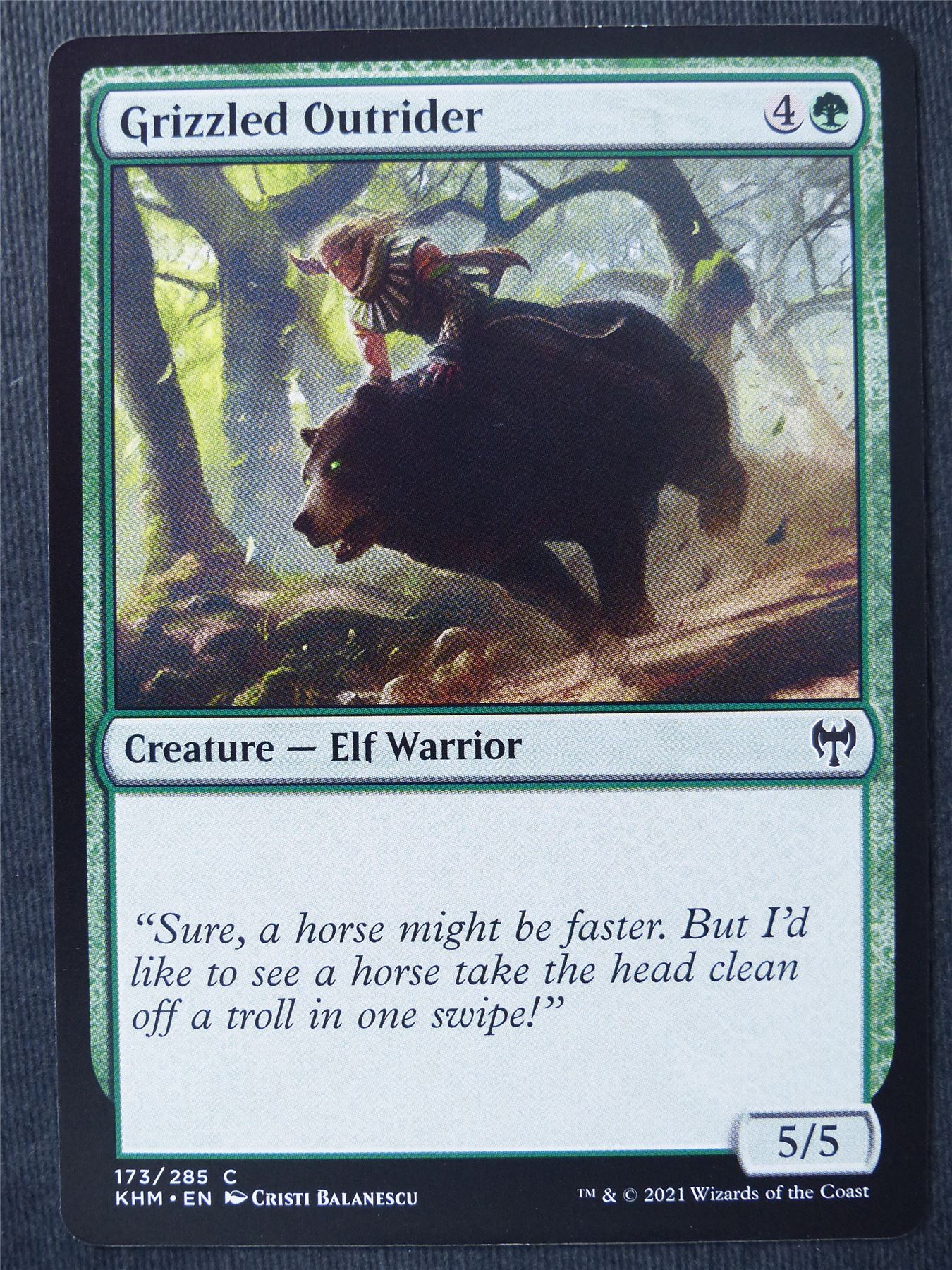 Grizzled Outrider - Mtg Magic Cards #1M