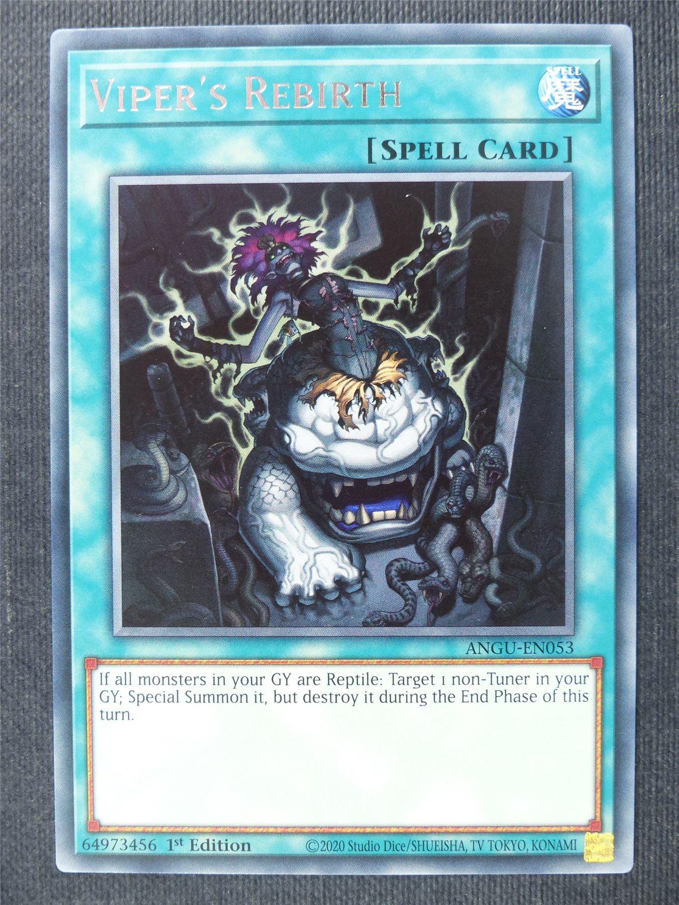 yugioh rebirth card Viper's Rebirth ANGU Rare