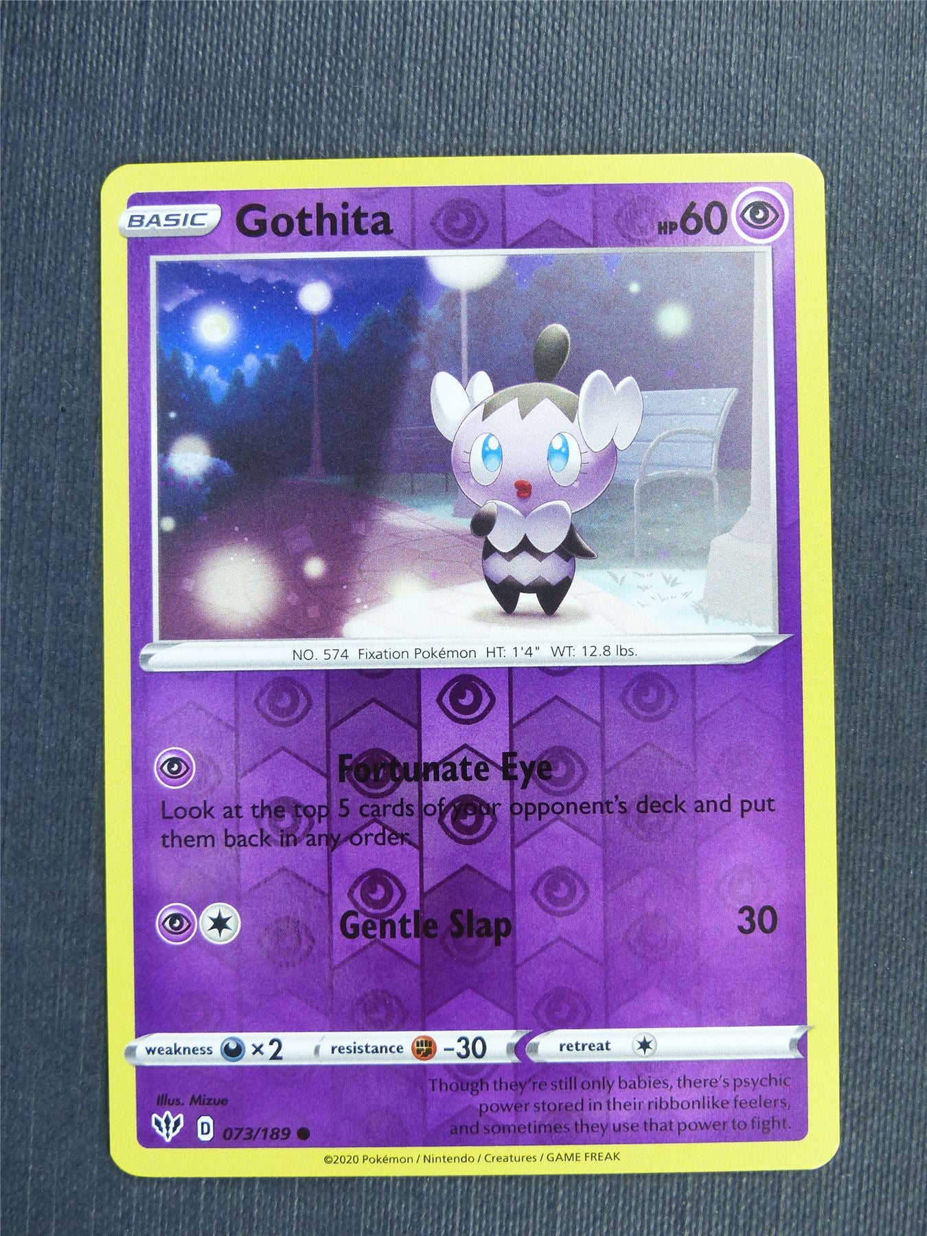 Gothita 073/189 Reverse Holo - DAA - Pokemon Card #3BX Archeron Gothita 073/189 Reverse Holo - DAA - Pokemon Card #3BX Archeron
