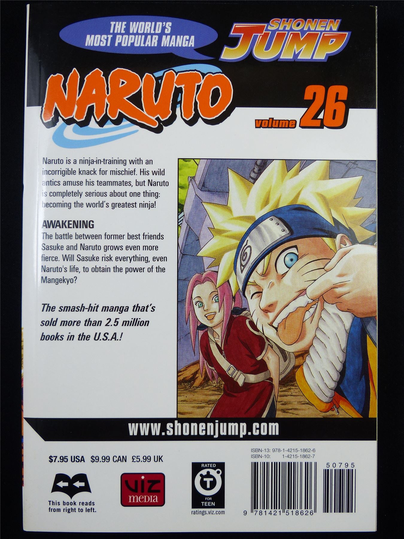 NARUTO Volume 26 - Shonen Jump Viz Manga #3I6