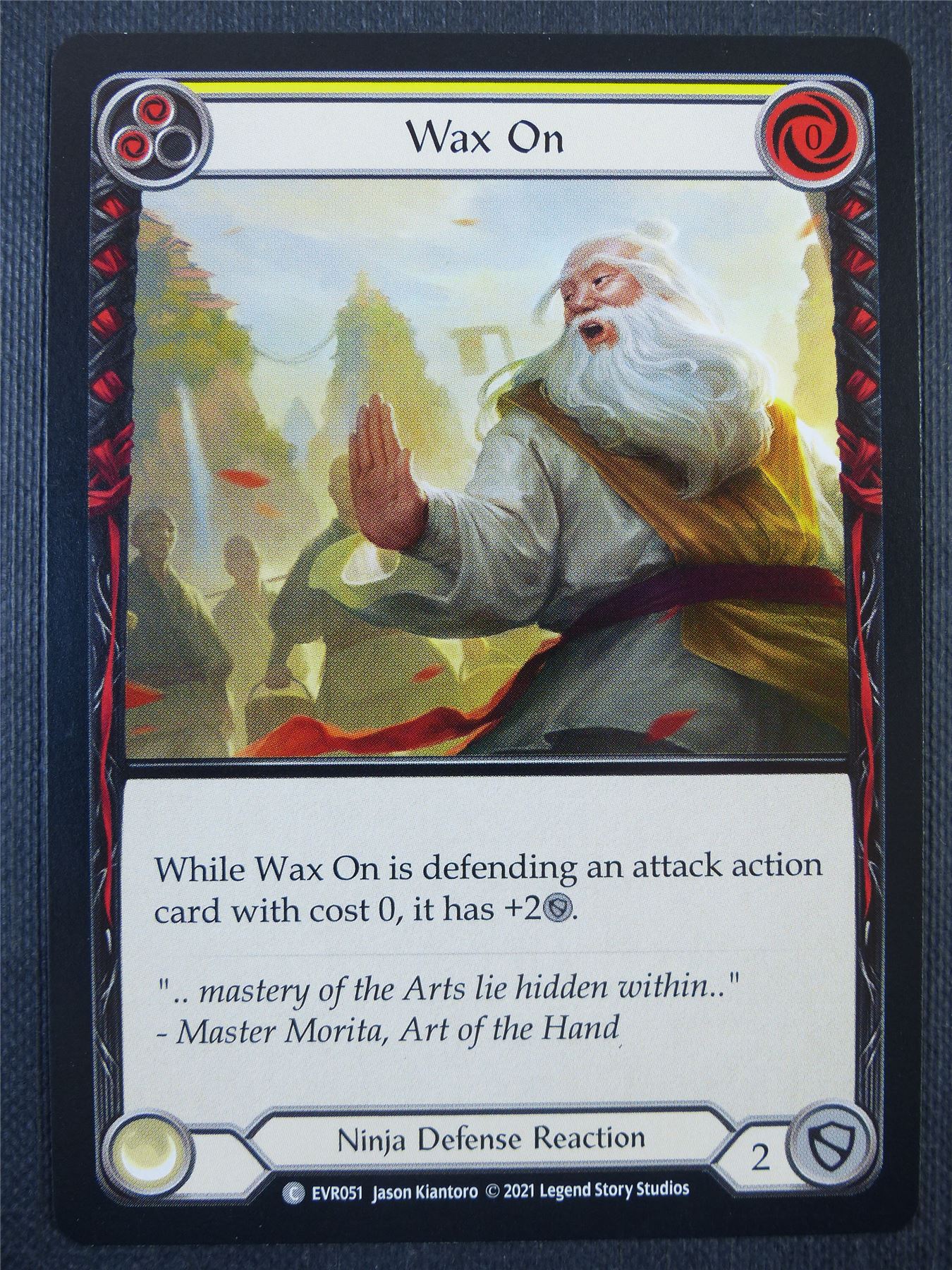 Wax On Yellow - 1st ed Everfest - Flesh & Blood Card #6DP