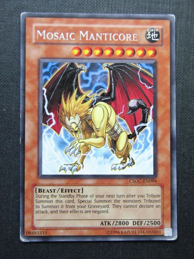 mosaic rare cards Mosaic Manticore CSOC Rare played - 1st ed