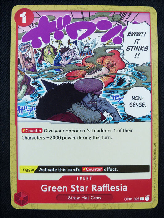 Green Star Rafflesia OP01-028 C - One Piece Card #2Y2