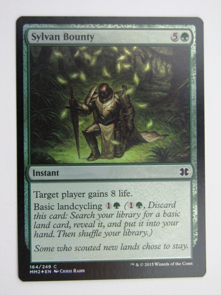 MTG MODERN MASTERS TWO FOIL: SYLVAN BOUNTY # 27J58