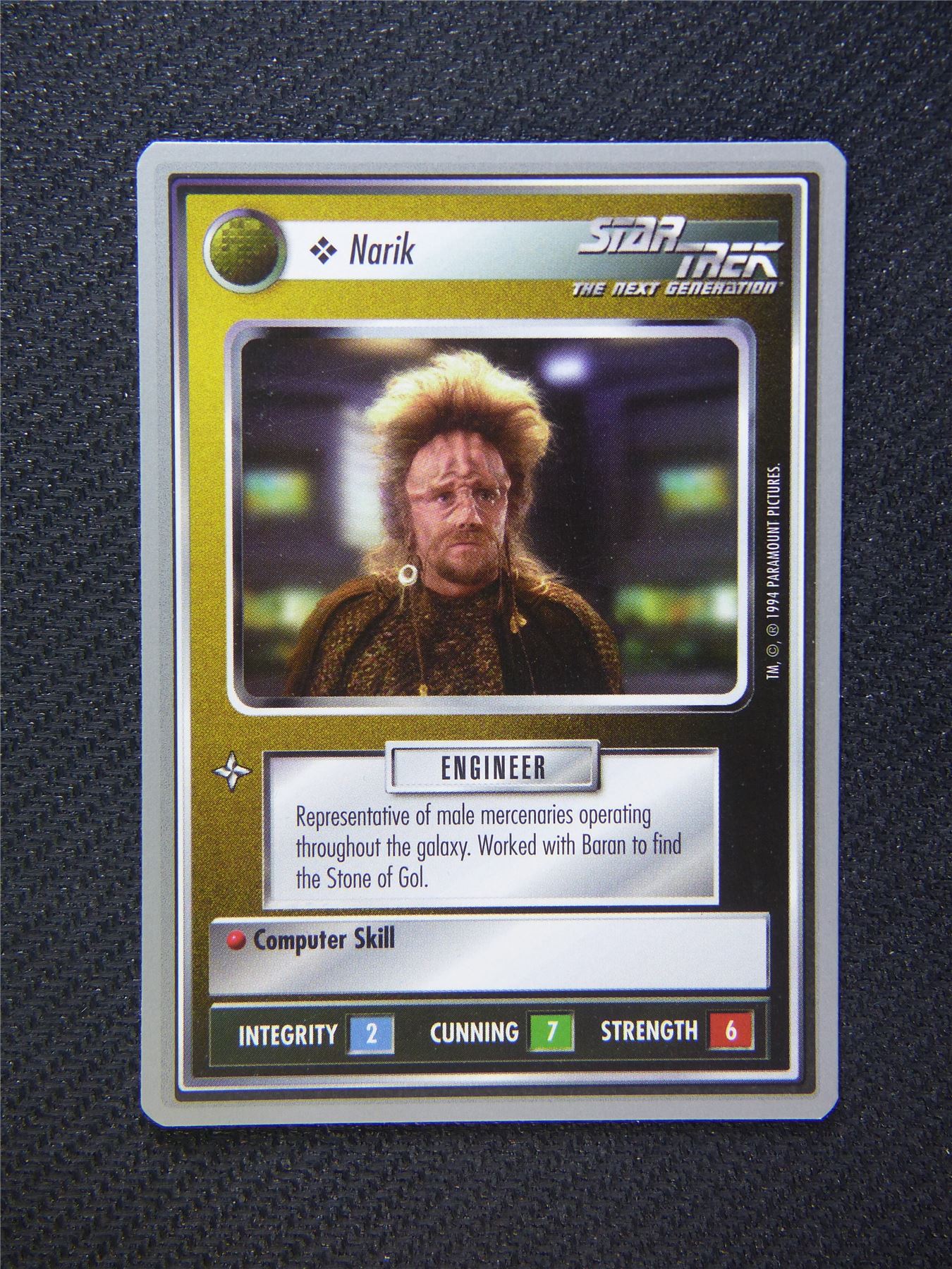 Narik - Star Trek Silver Border Card Decipher #2CF