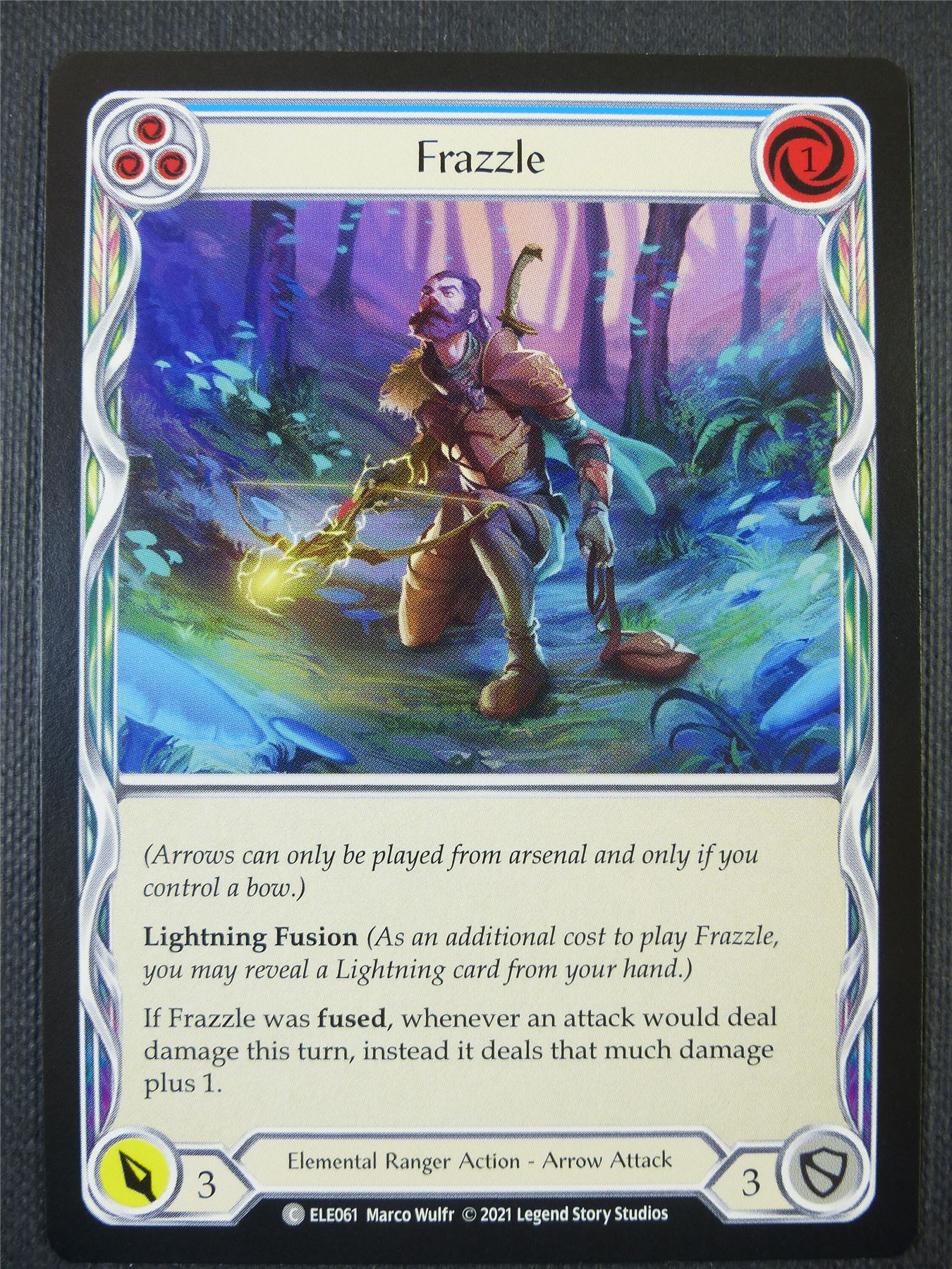 Frazzle - Blue - Tales of Aria 1st ed - Flesh and Blood Card #64F  Archeron
