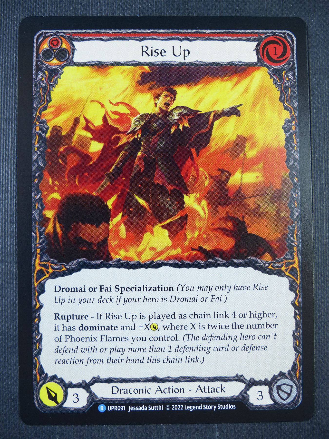 Rise Up R UPR091 - Red - Flesh & Blood Card #6UI