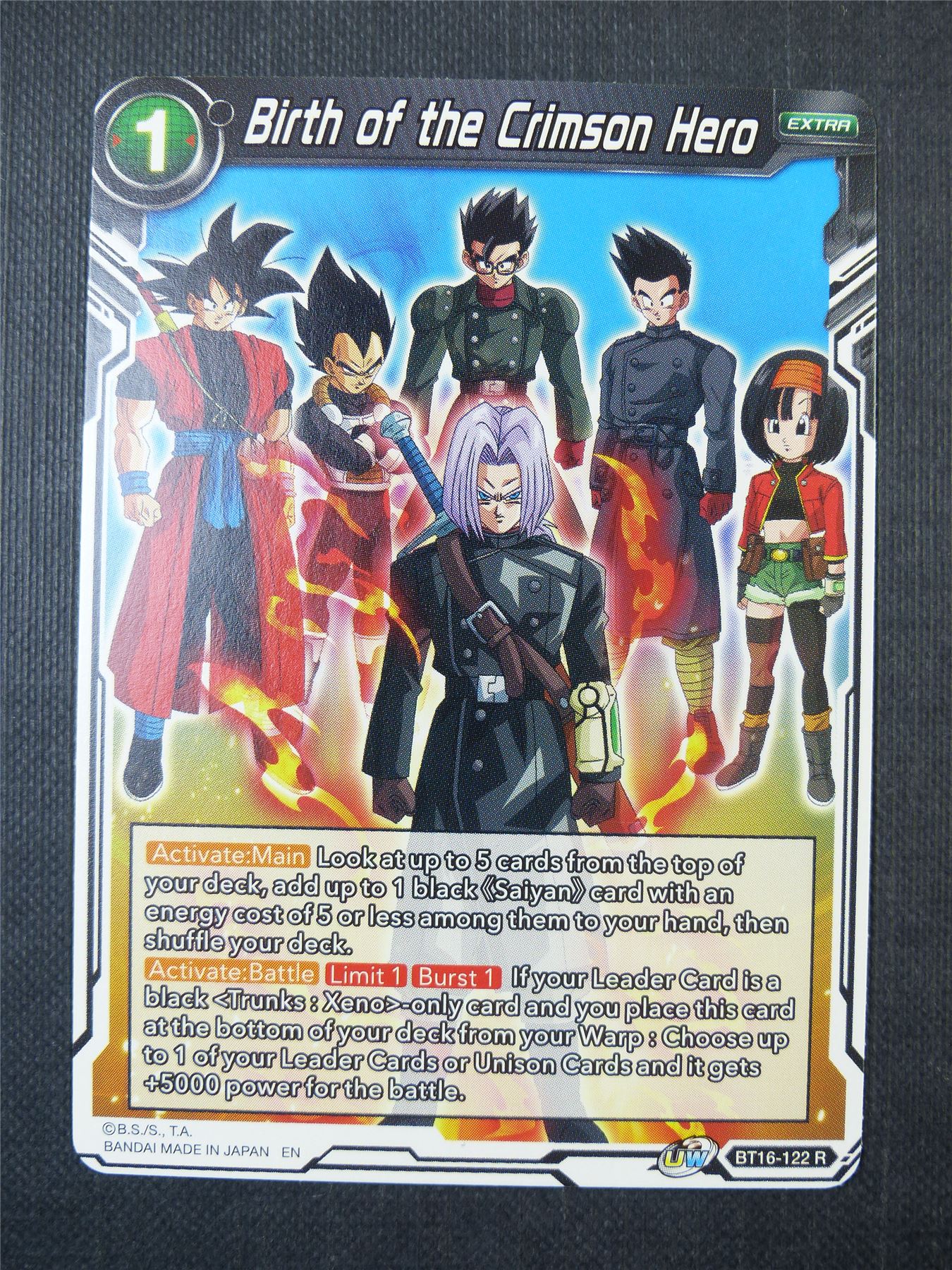 Birth of the Crimson Hero R - Dragon Ball Super Card #12