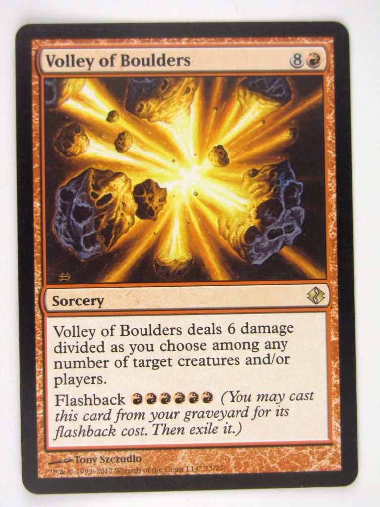 Mtg - VOLLEY OF BOULDERS - Played Rare
