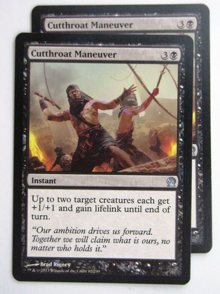 MTG Magic Cards: CUTTHROAT MANEUVER x2 Theros # 24C46