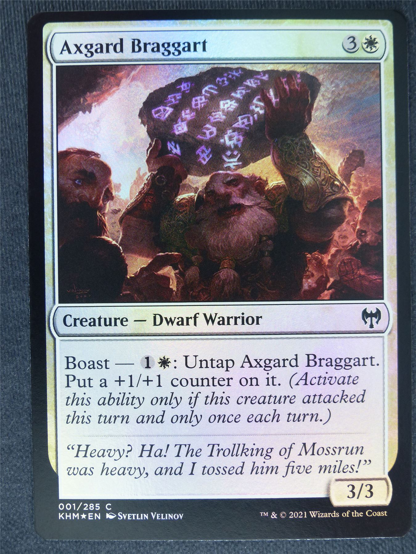 Axgard Braggart Foil - Mtg Magic Cards #A3