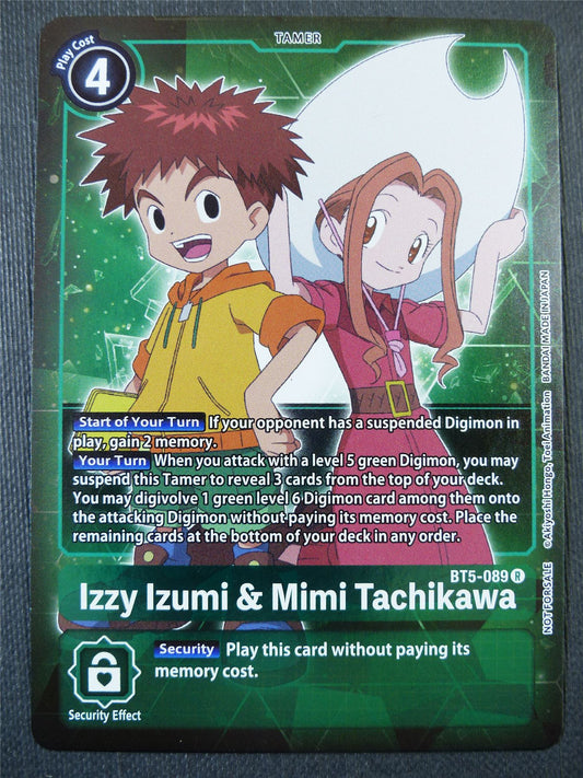 Izzy Izumi & Mimi Tachikawa BT5 Foil alt art - Digimon Card #5FM