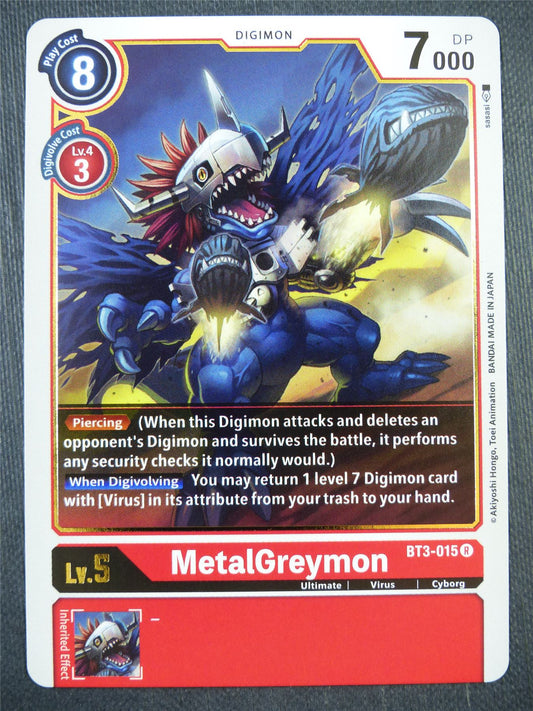 MetalGreymon BT3-015 R - Digimon Card #9GW