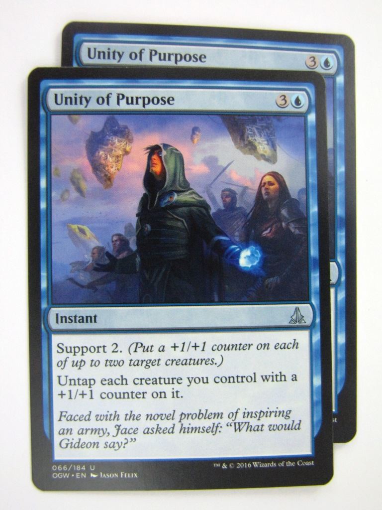 MTG Magic Cards: Oath of the Gatewatch: UNITY OF PURPOSE x2 # 4J49