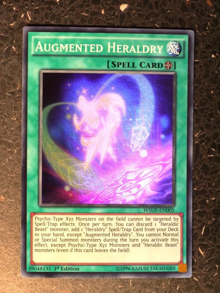 Yugioh Cards: AUGMENTED HERALDRY WSUP SUPER RARE # 8I12