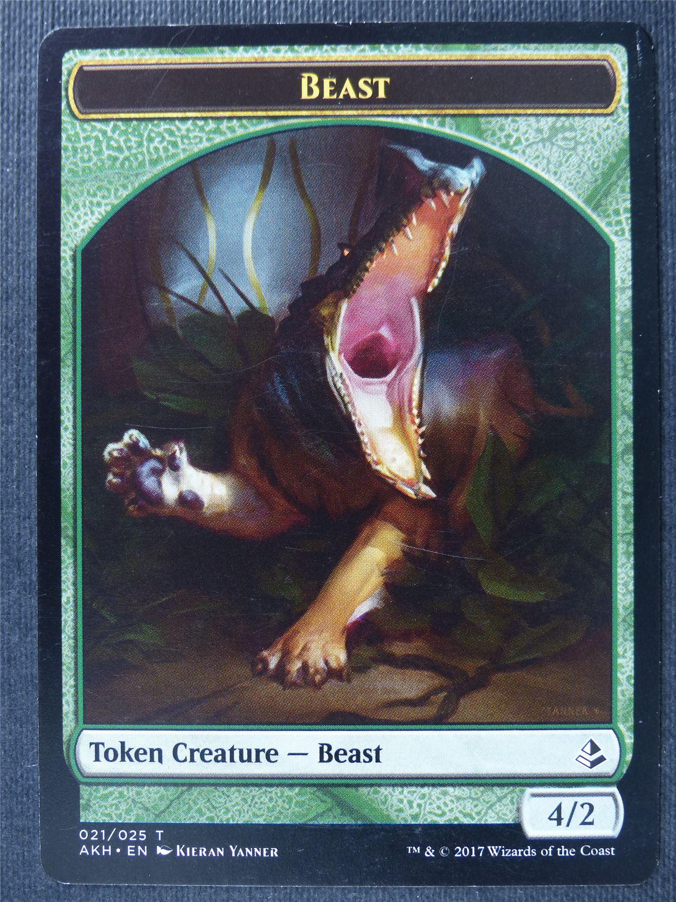 Beast Token - Mtg Card #1W7