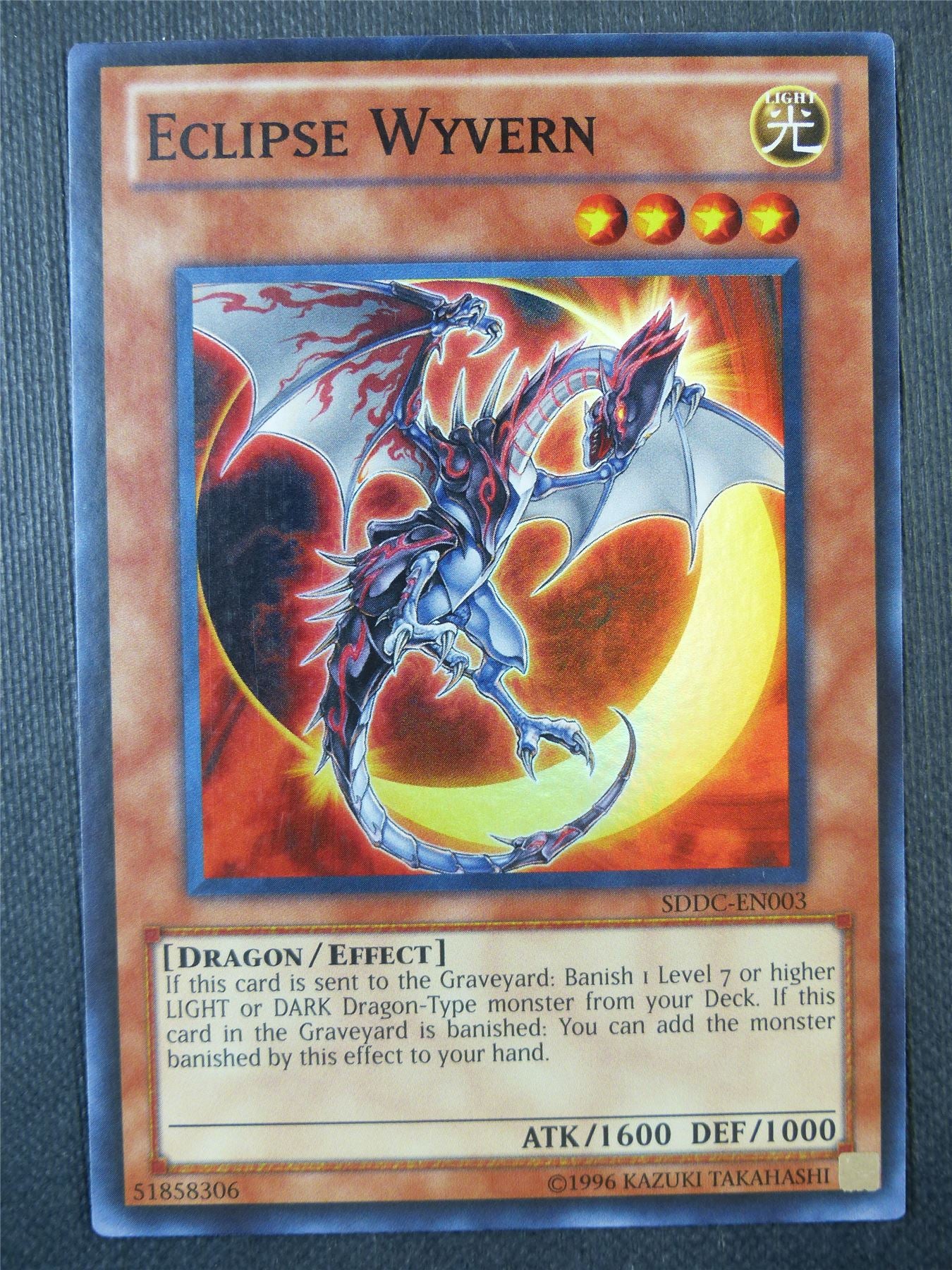 Eclipse Wyvern SDDC Super Rare - Yugioh Card #8HZ Archeron Eclipse Wyvern SDDC Super Rare - Yugioh Card #8HZ Archeron
