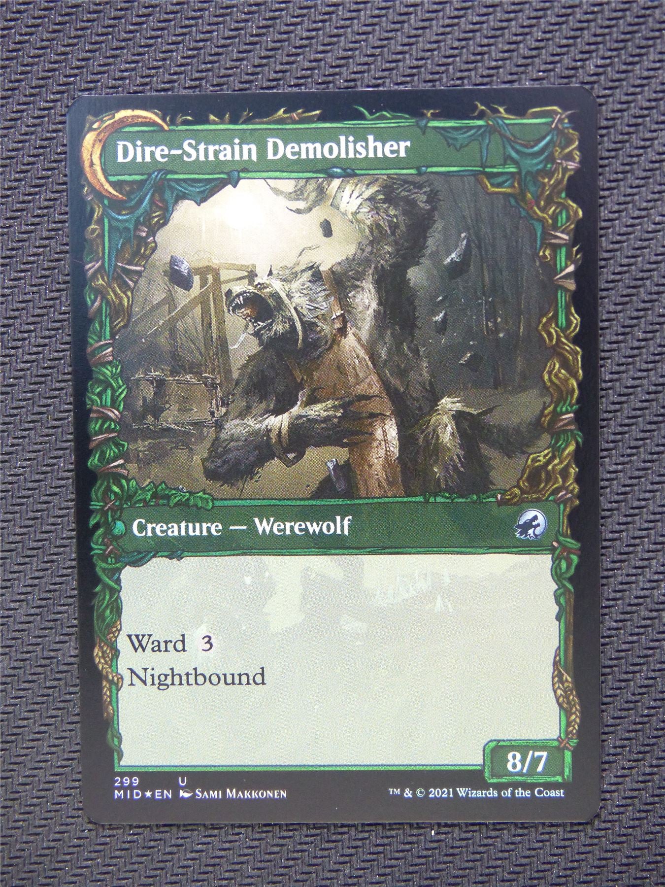 Burly Breaker Dire Strain Demolisher Foil Showcase - Innistrad - Mtg Card #3LY