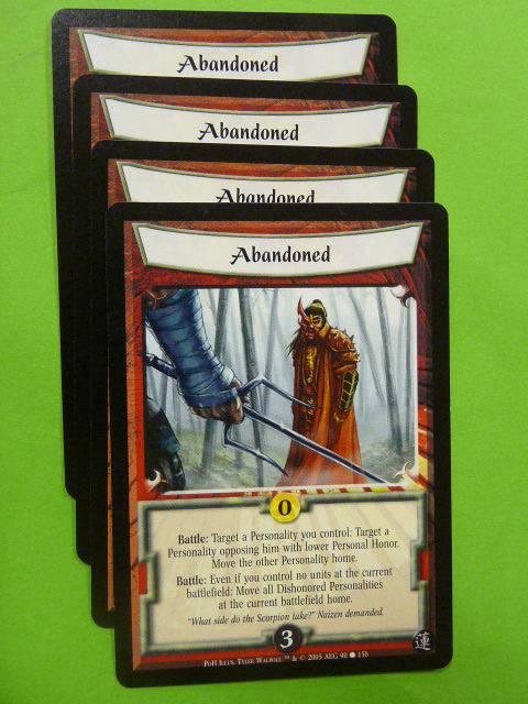 L5R Card Legend of Five Rings: ABANDONED 90/156 x4
