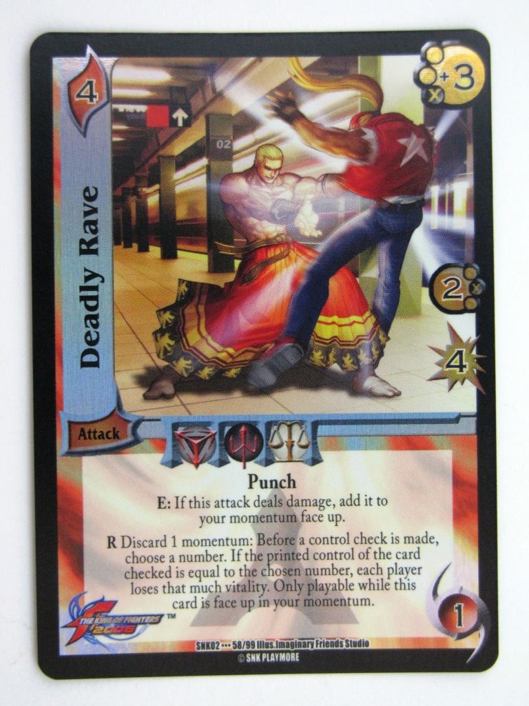 UFS Cards: DEADLY RAVE 58/99 RARE FOIL # 28H5