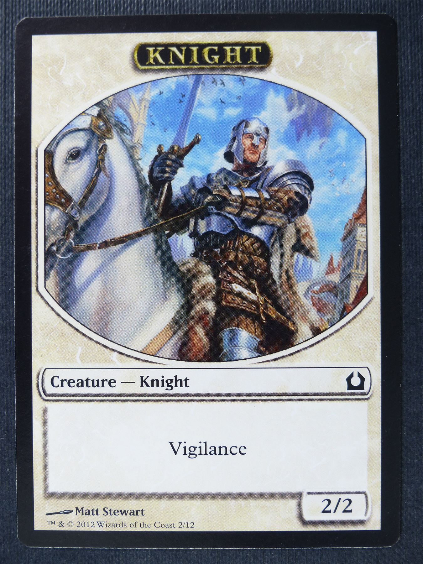 Knight Token - Mtg Card #1S9