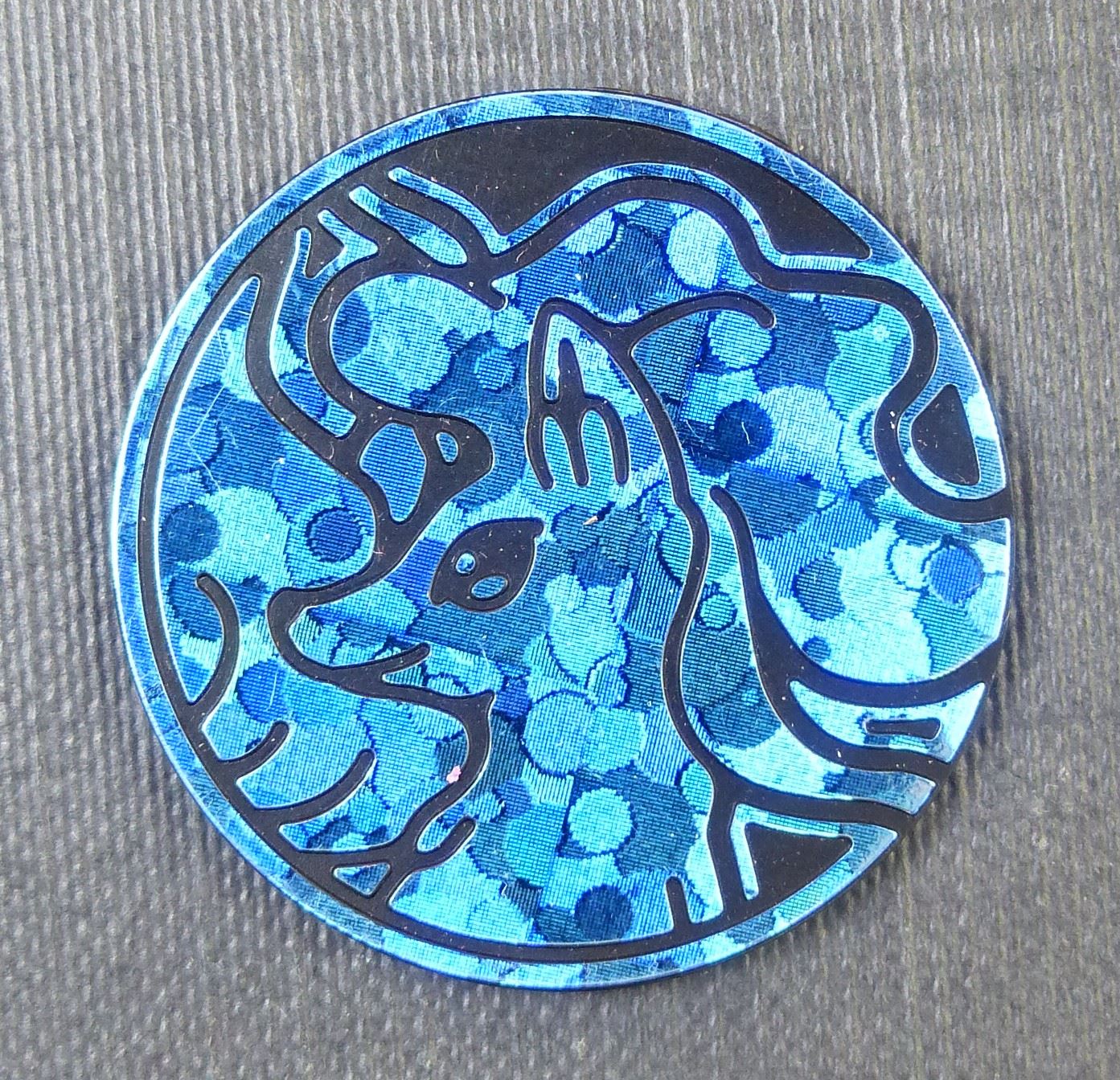 Alolan Ninetales Snowy Blue - Pokemon Coin #A1Q