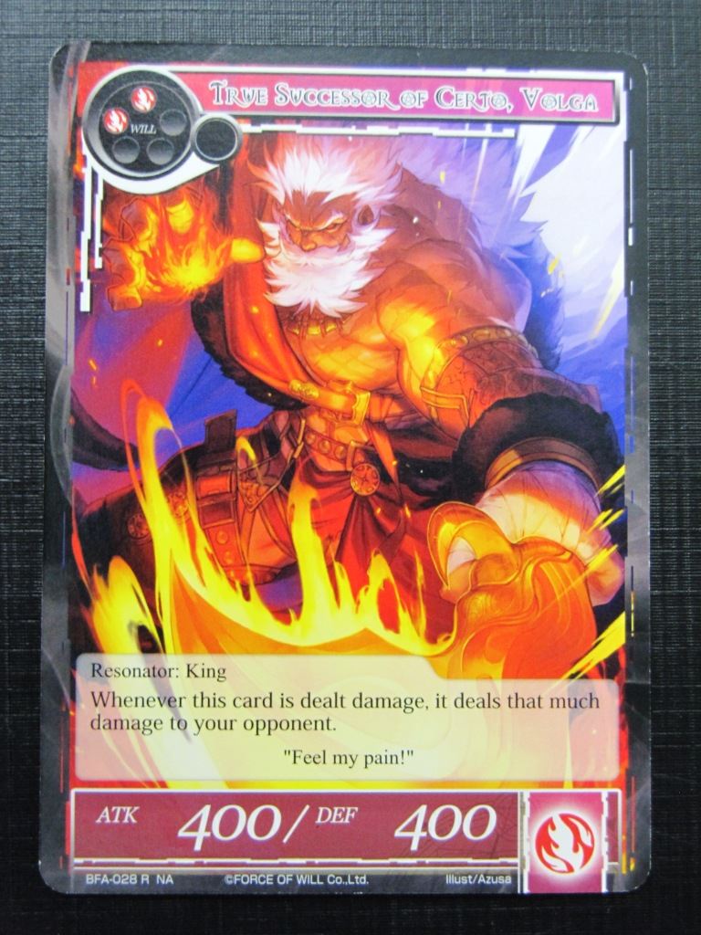 Force of Will Cards: TRUE SUCCESSOR OF CERTO, VOLGA # 15G66