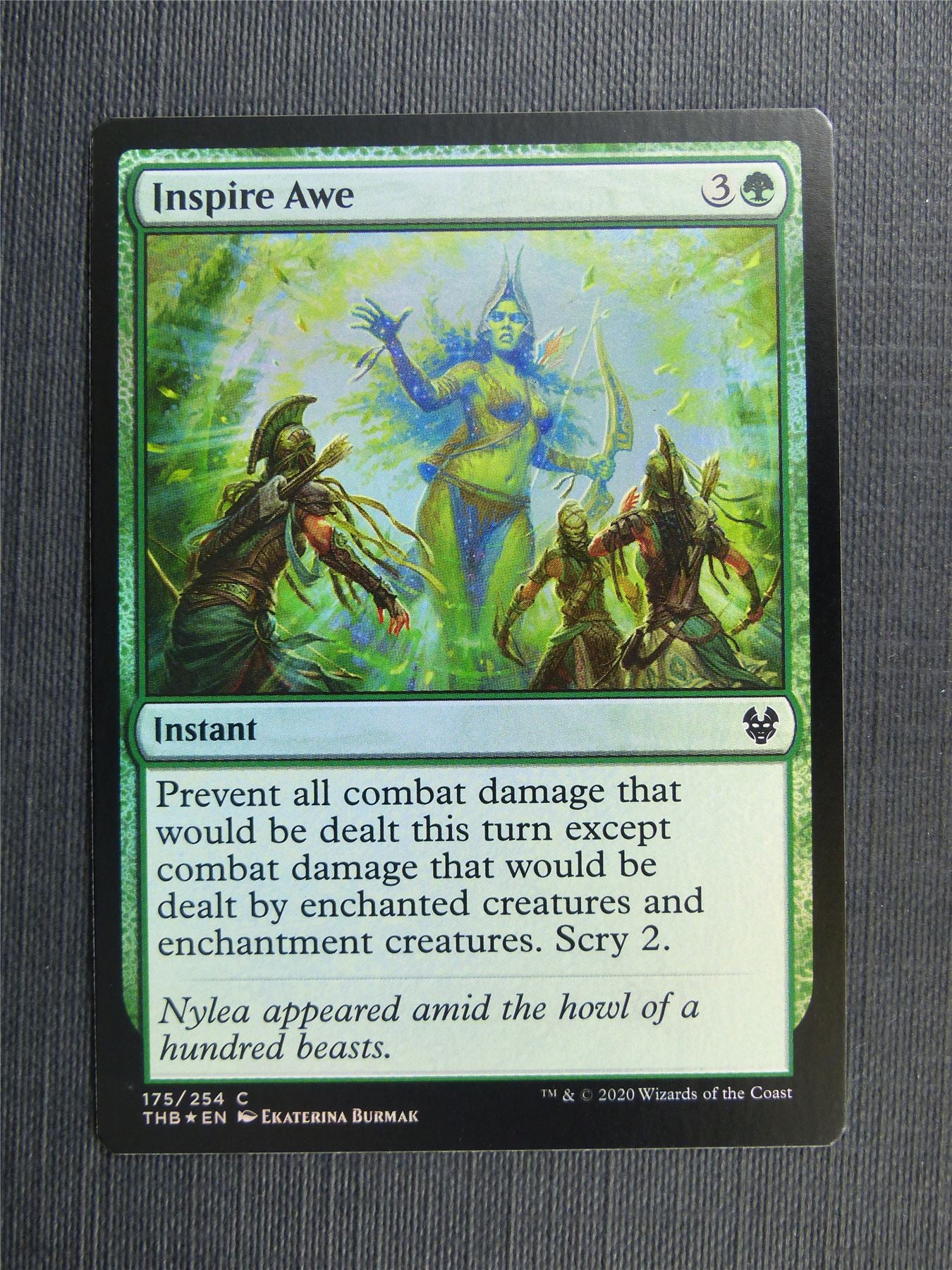 Inspire Awe Foil - Theros Collector Ed - Mtg Magic Cards #3NO