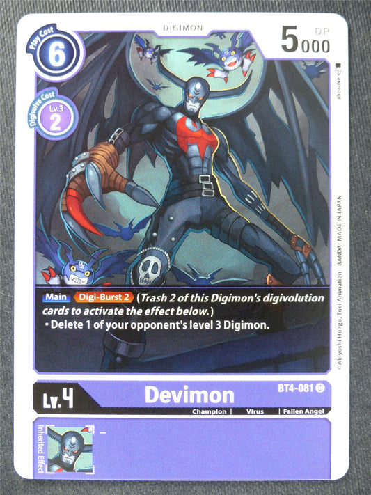 Devimon BT4-081 C - Digimon Cards #10Z