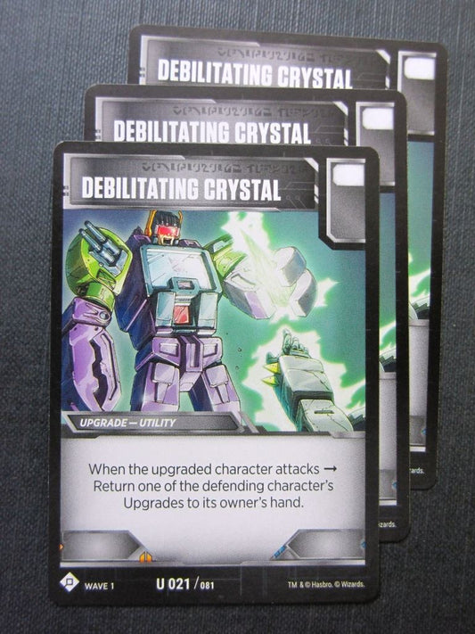 Debilitating Crystal U 021/081 x3 - Transformers Cards # 7F55