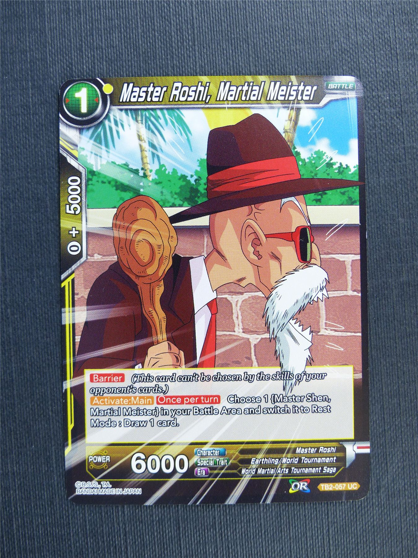 Master Roshi Martial Meister UC - Dragon Ball Super Cards #2RO