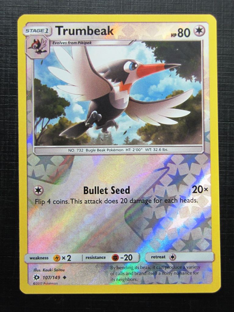 trumbeak pokemon card I know this kinda looks boring on the surface, but weirdly enough I've seen some japanese players cooking with this toucannon, and looking at some of these list yeah, I can Pokmon Hit Points80 HP Form Pokemon Trumbeak and Toucannon Reverse