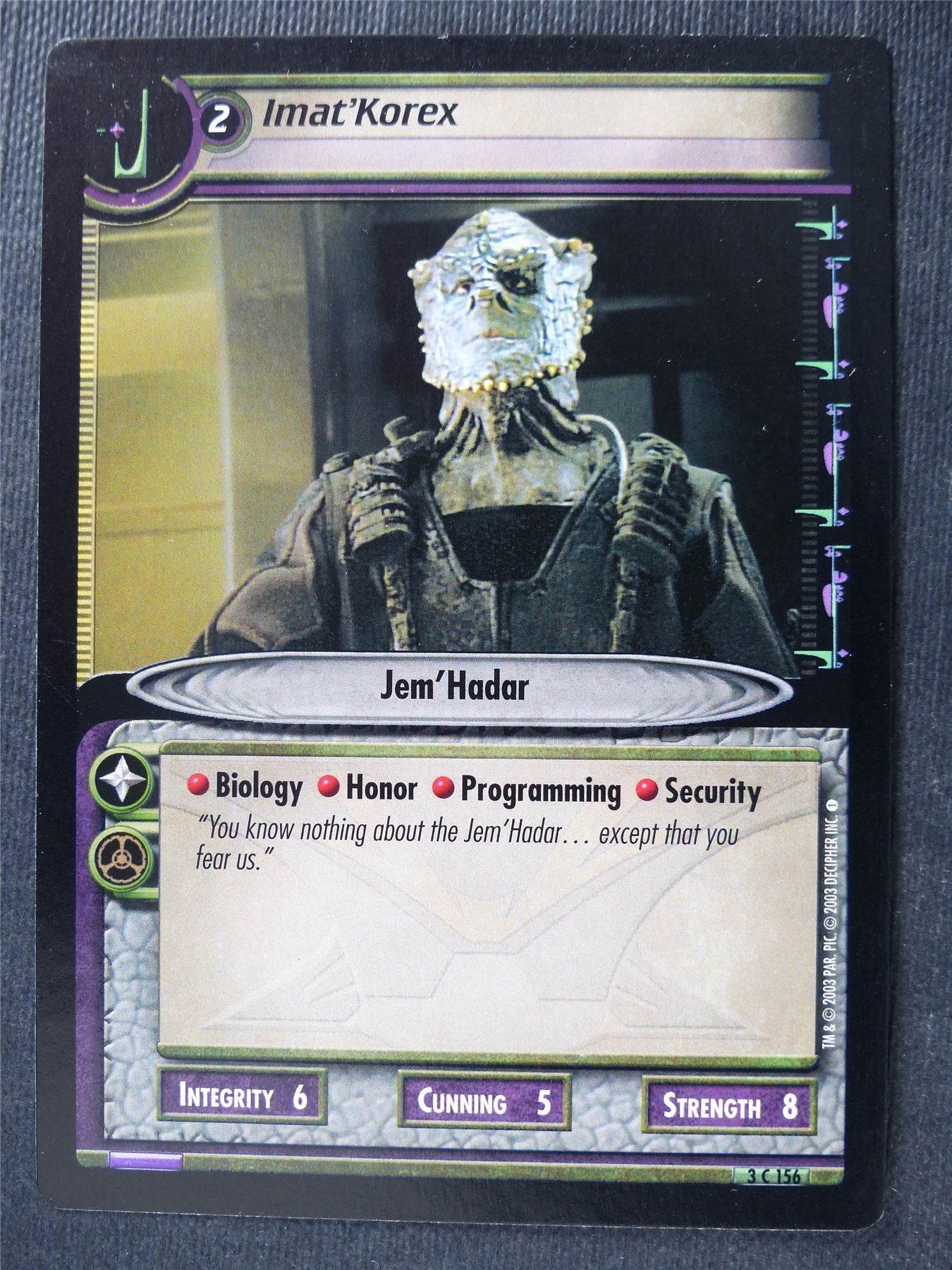 Imat'Korex - Star Trek Card #4UI
