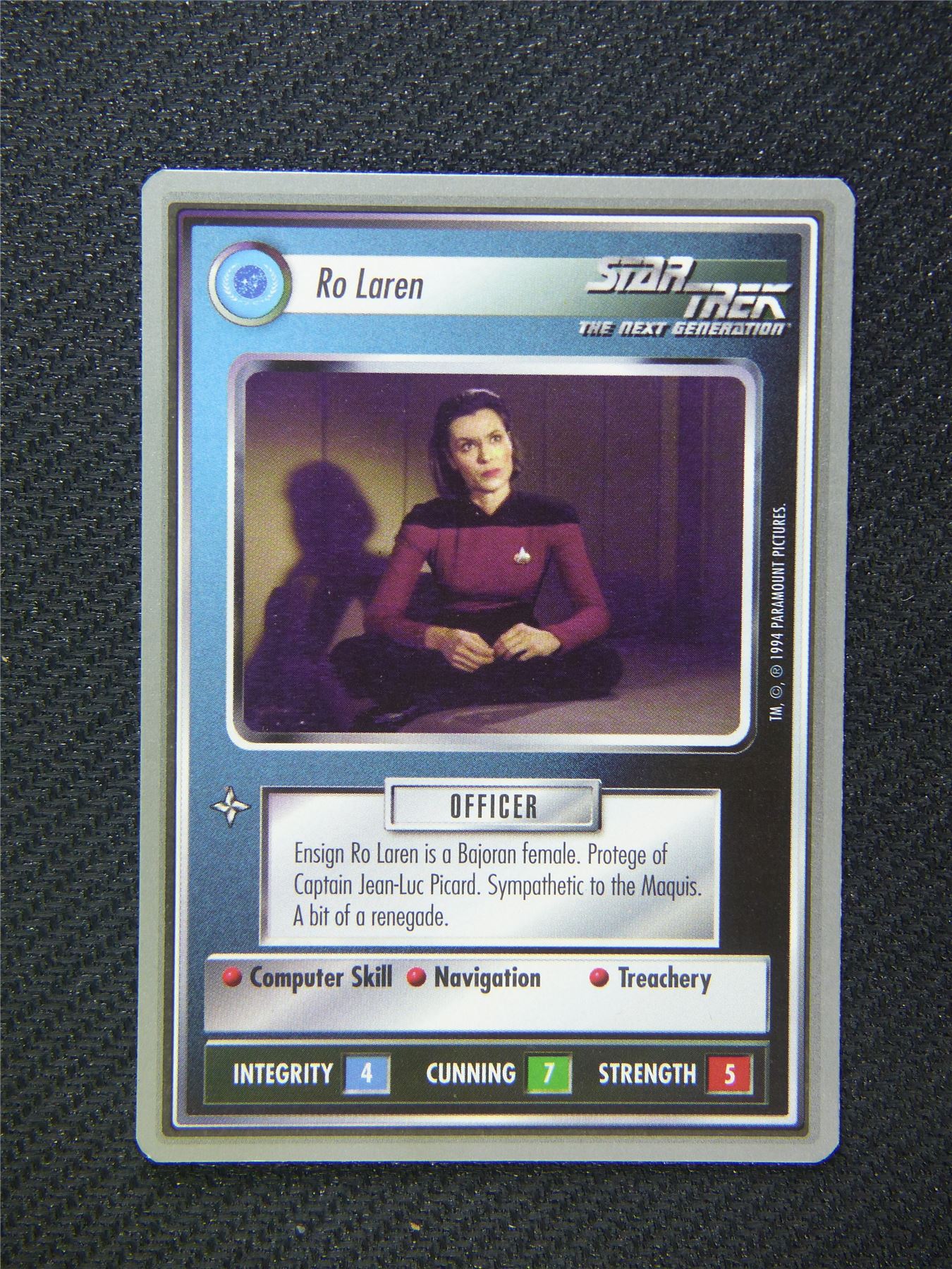 Ro Laren - Star Trek Silver Border Card Decipher #2B0