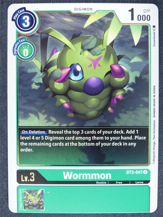 Wormmon BT3-047 R - Digimon Cards #OH