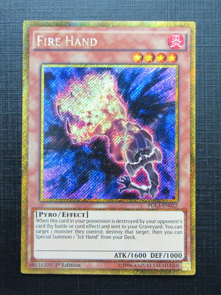 Yugioh Cards: FIRE HAND PGL3 GOLD RARE # 16F83 – Archeron