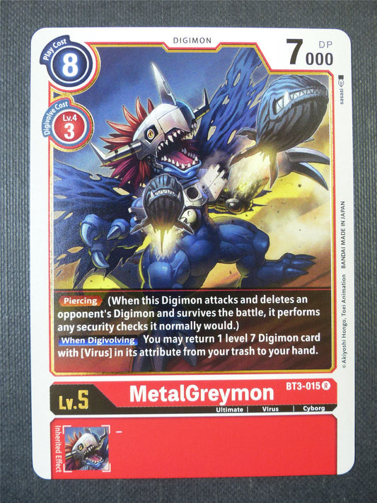 MetalGreymon BT3-015 R - Digimon Card #213
