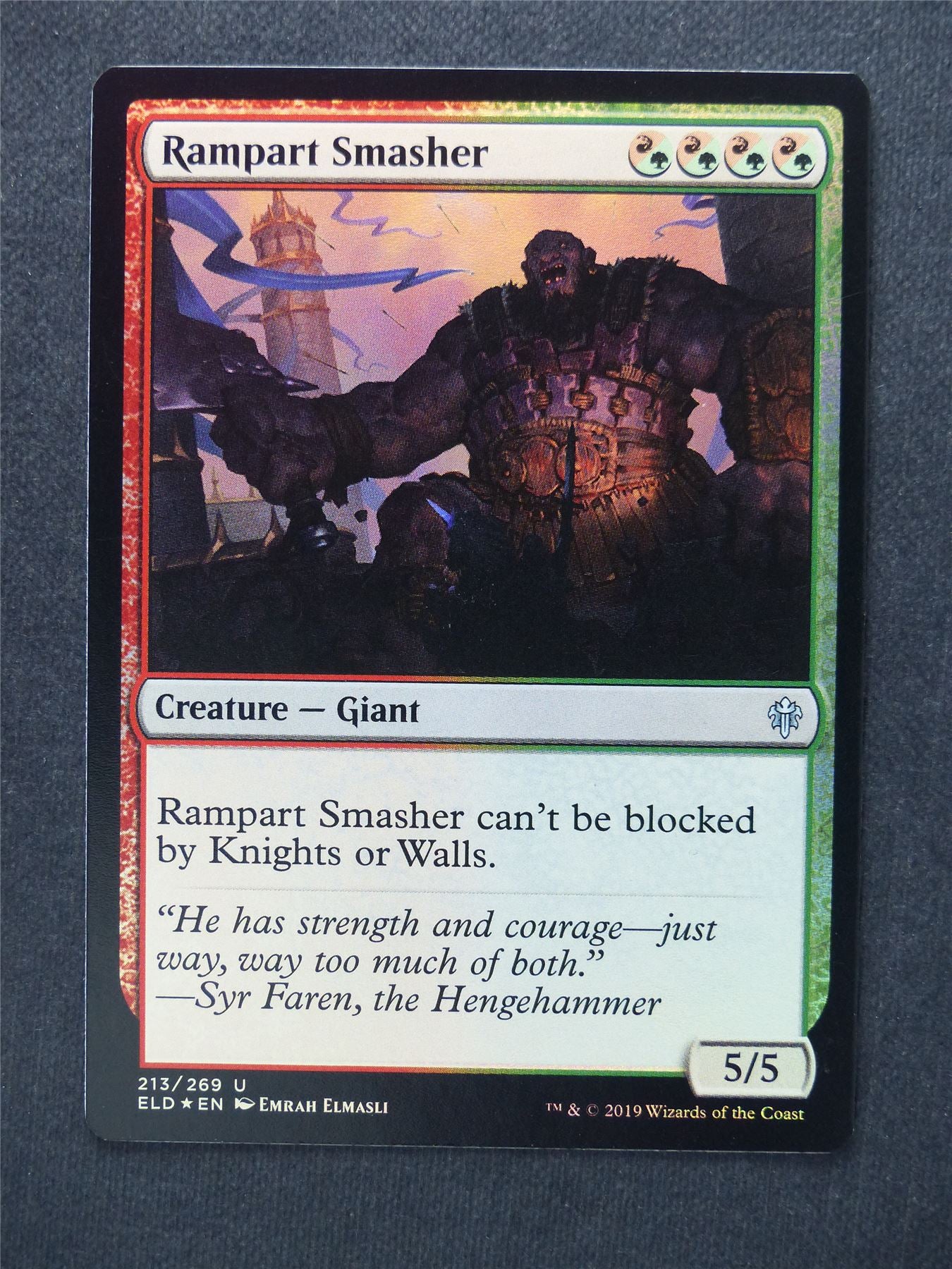 Rampart Smasher Foil - Mtg Magic Cards #TE