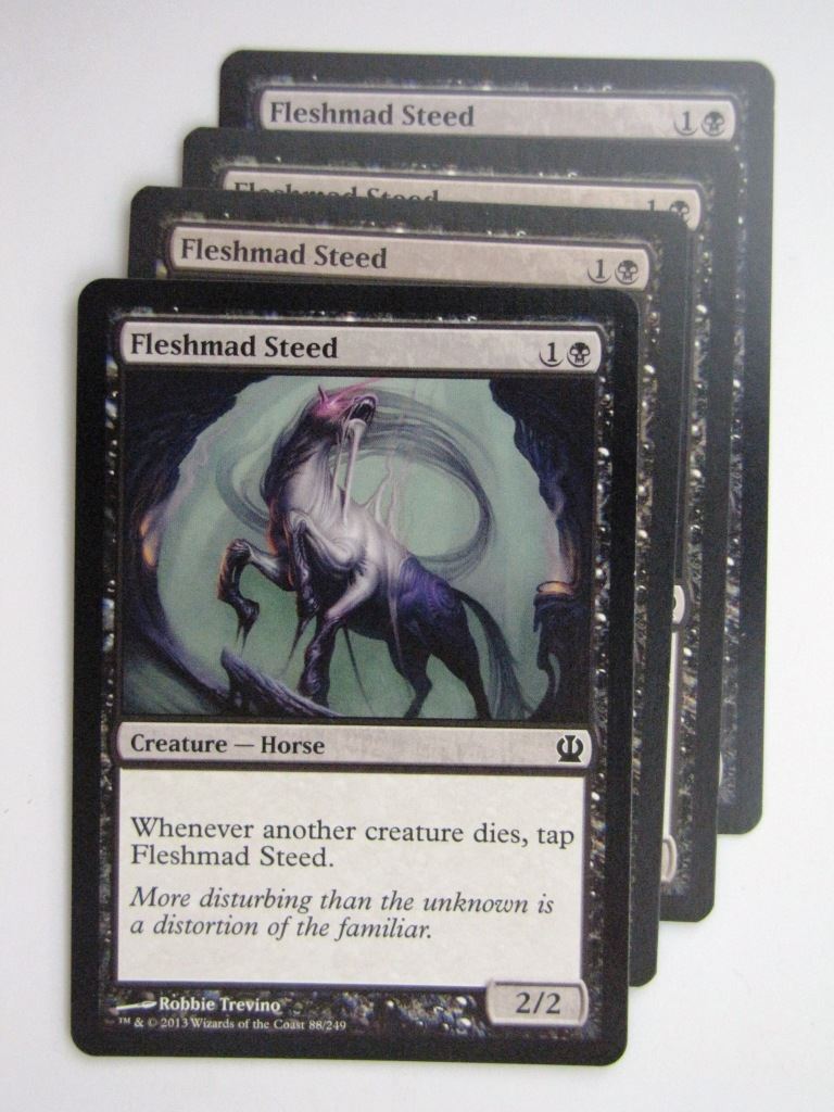 MTG Magic Cards: FLESHMAD STEED x4 Theros playset # 23J91