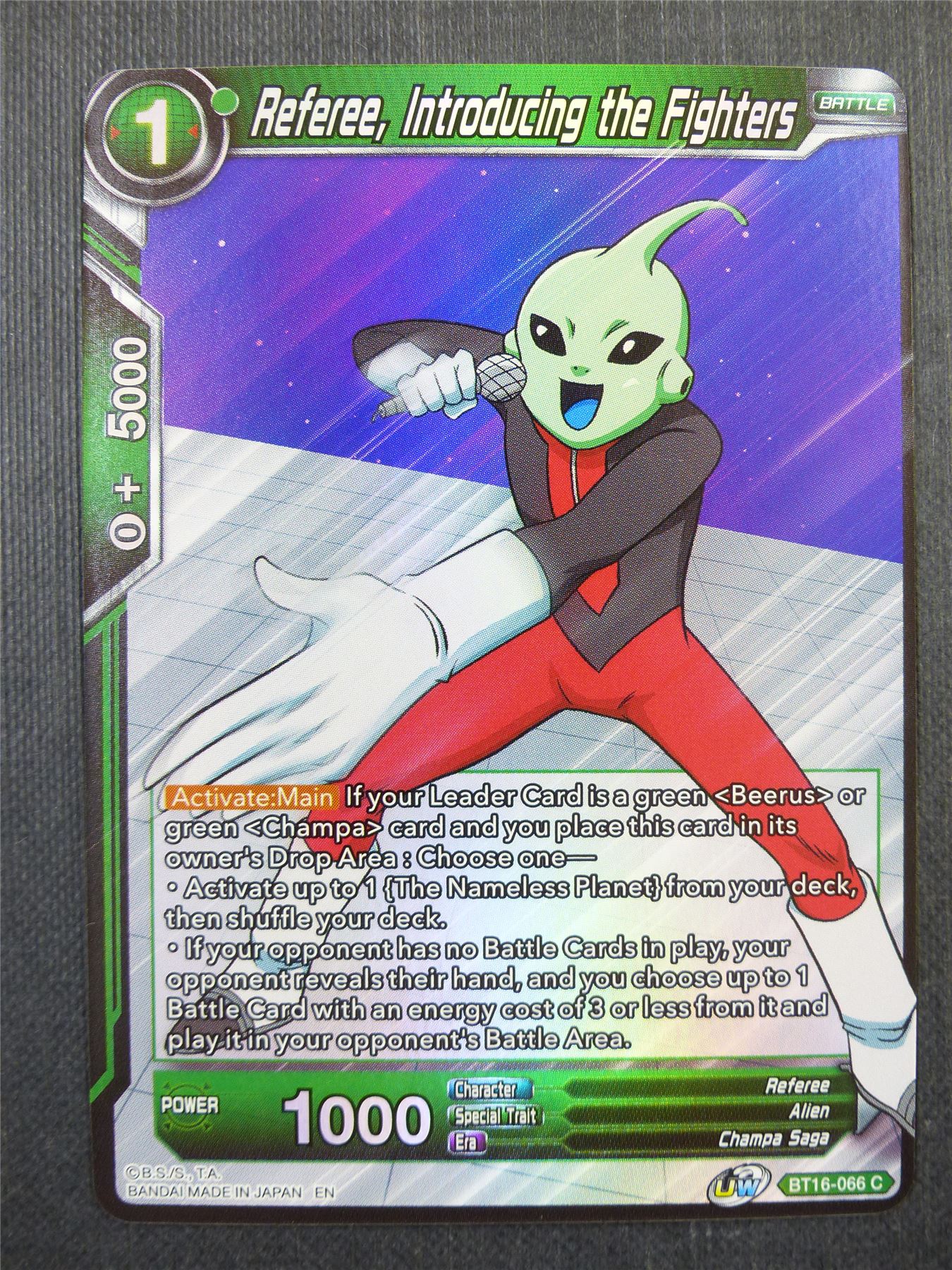 Referee Introducing the Fighters Foil - Dragon Ball Super Card #49U