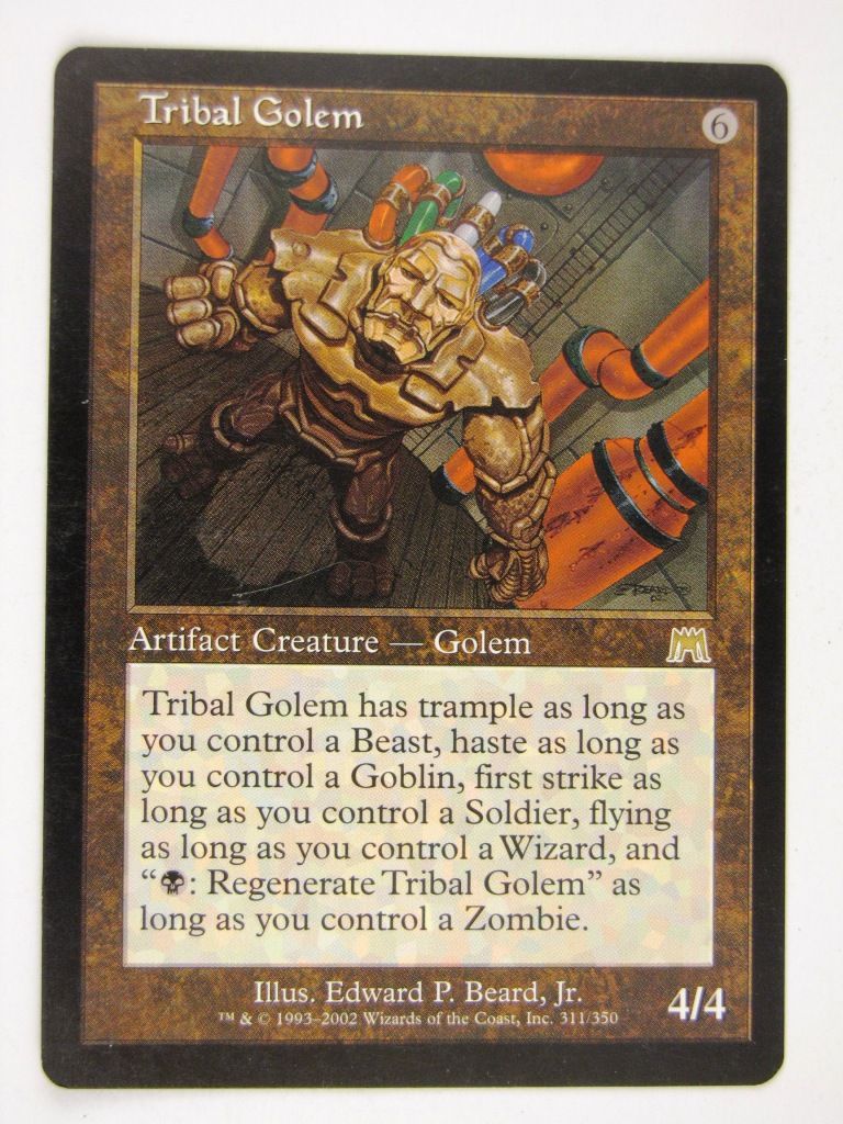 Mtg - TRIBAL GOLEM - Played Rare