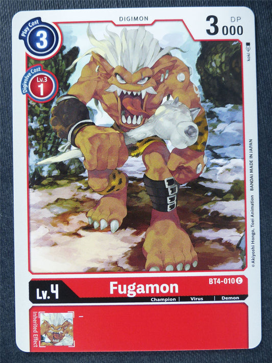 Fugamon BT4-010 C - Digimon Cards #10S