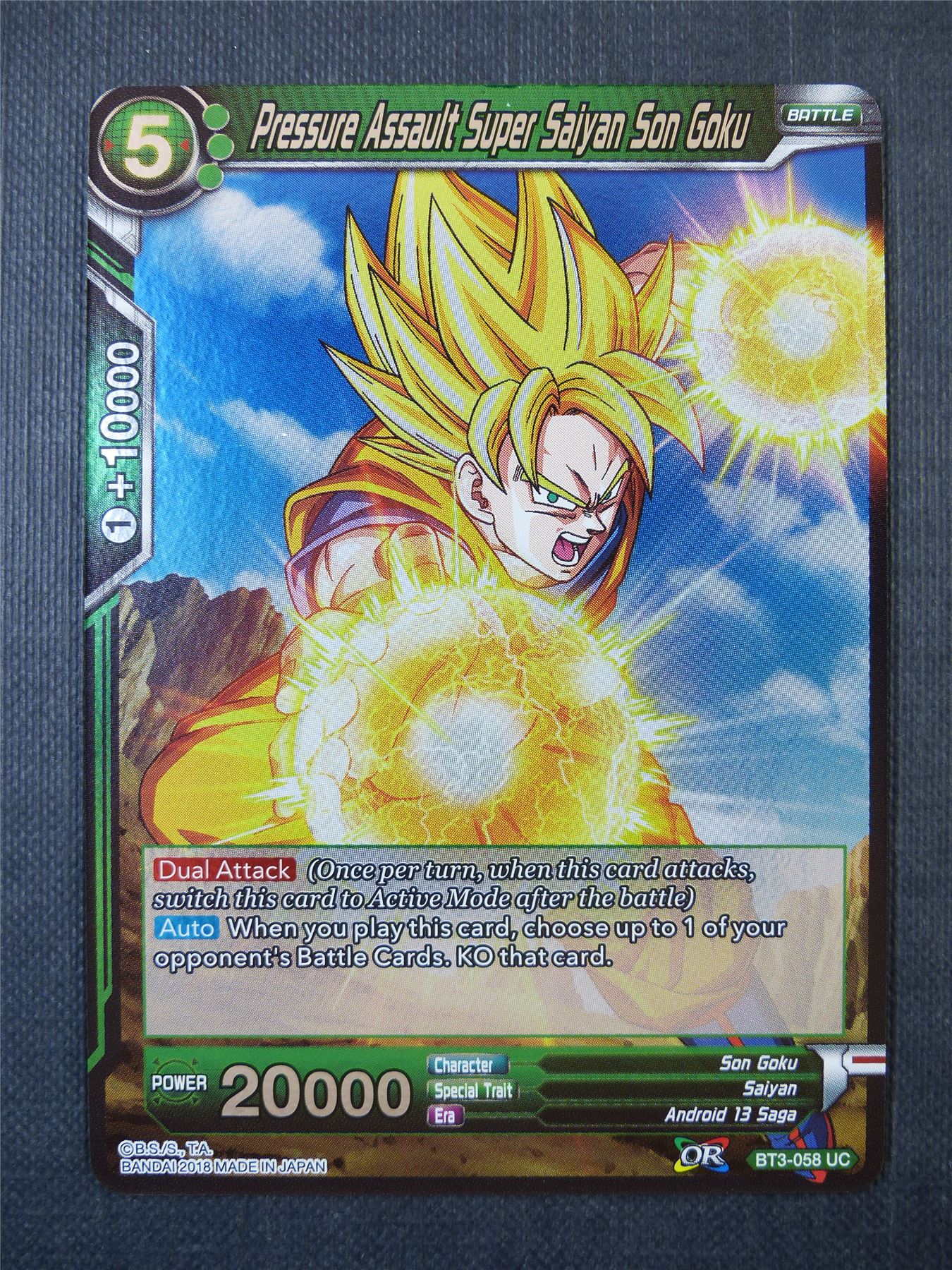 Pressure Assault Super Saiyan Son Goku UC Foil - Dragon Ball Super Card #A30