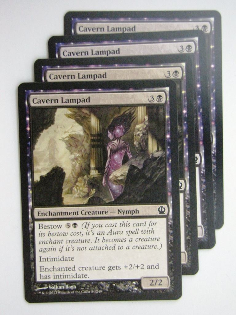 MTG Magic Cards: CAVERN LAMPAD x4 Theros playset # 23J97