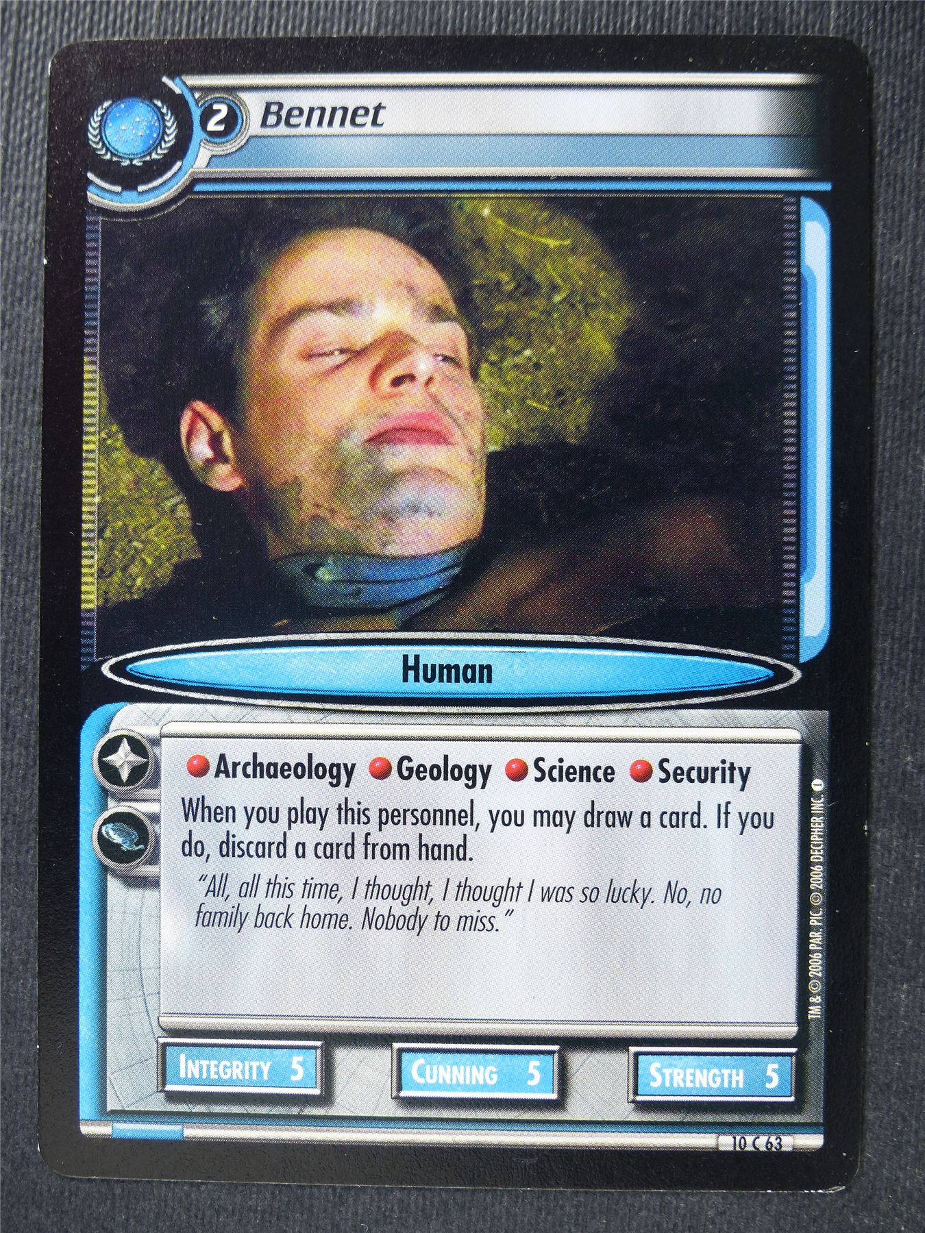Bennet - Star Trek Card #4US