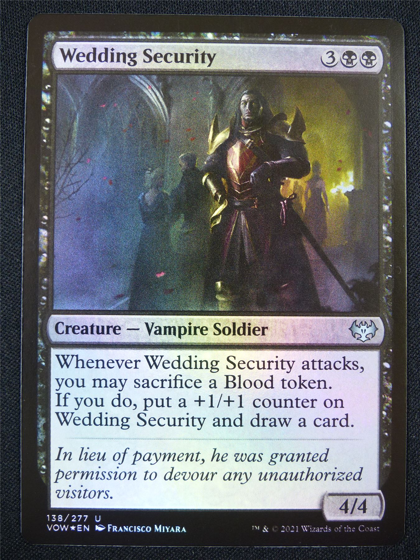mtg wedding card Wedding Security Foil